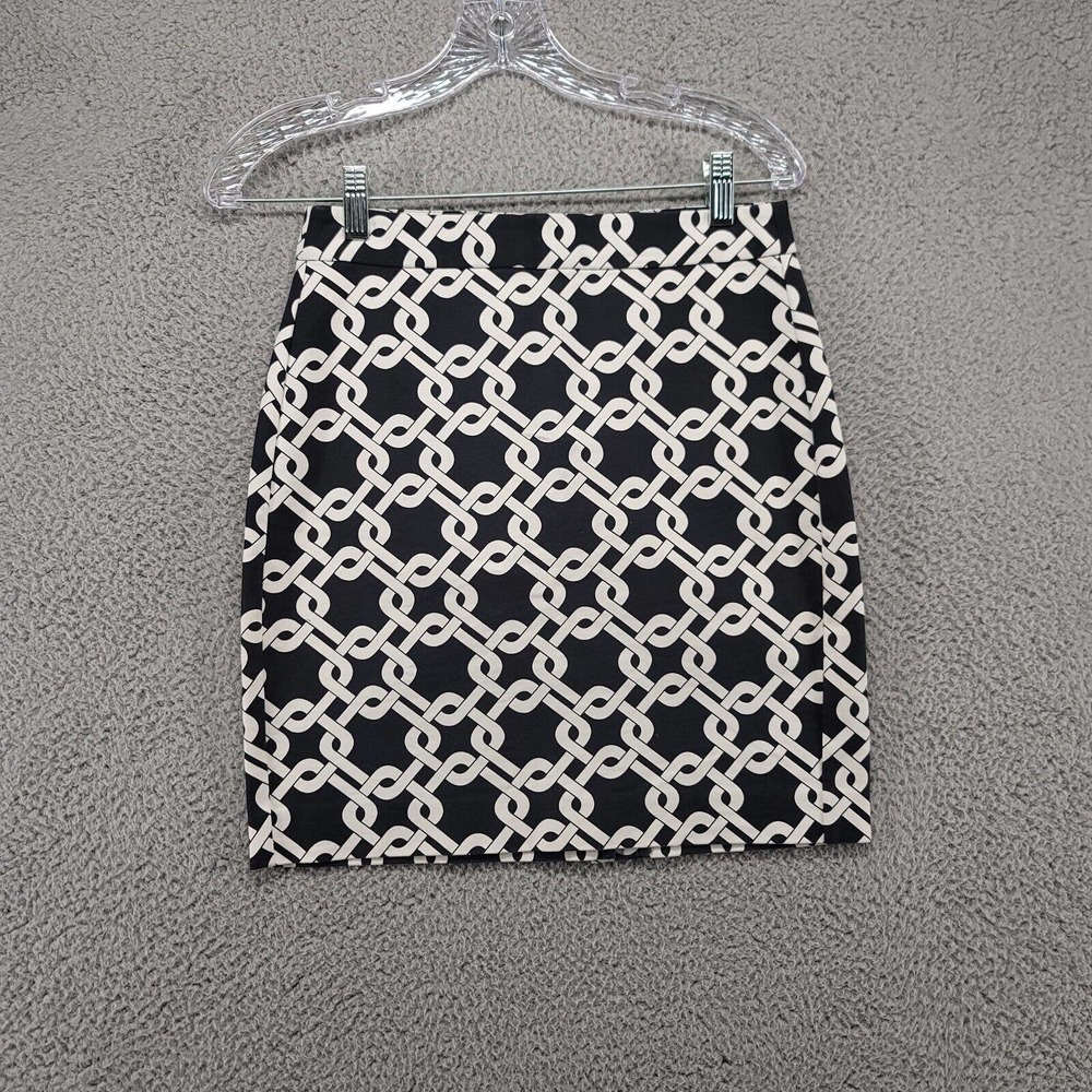 Banana Republic skirt women's 0 petite black and white knee length pencil skirt